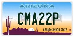 CMA22P  license plate in AZ