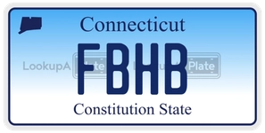 FBHB license plate in Connecticut