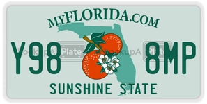 Y988MP license plate in Florida