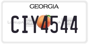 CIY4544 license plate in Georgia