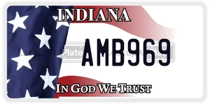 AMB969 license plate in Indiana