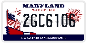 2GC6106 license plate in Maryland