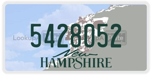 5428052 license plate in New Hampshire