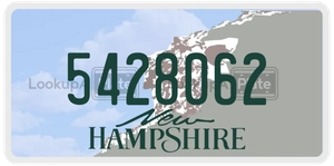 5428062 license plate in New Hampshire