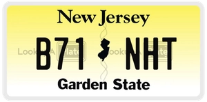 B71NHT license plate in New Jersey