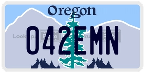 042EMN license plate in Oregon
